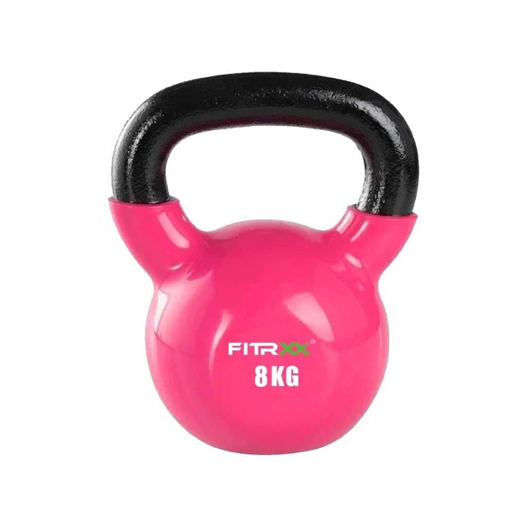 FITRXX Coated Solid Kettlebell 8 Kilograms (Pink)