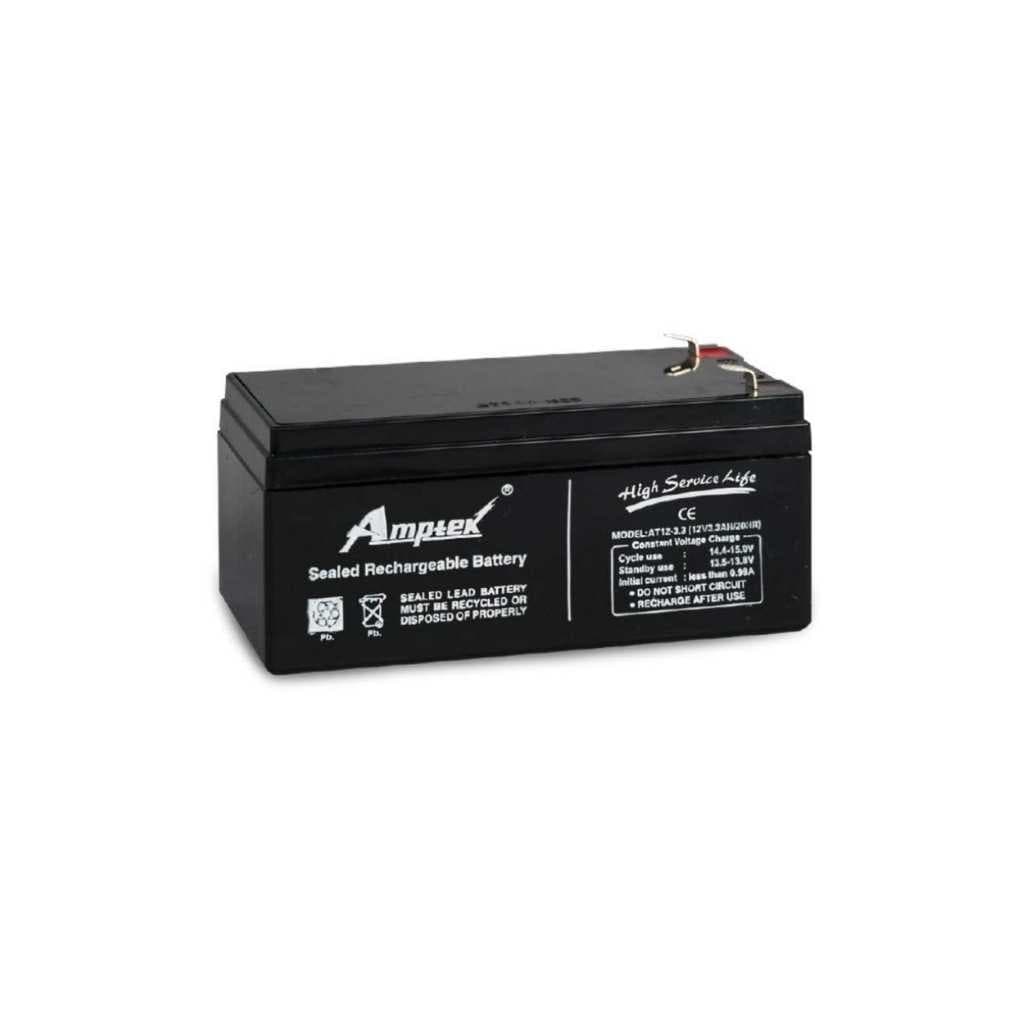 INVENTO 12V 3.3Ah 3300mAh Rechargeable Sealed Lead Acid Battery for UPS Toys Solar Panel DIY