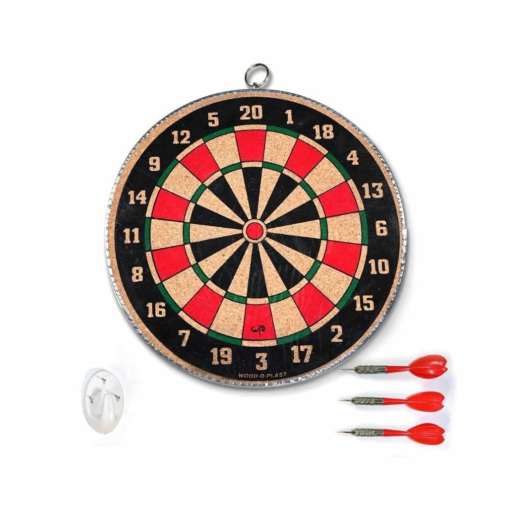 Wood O Plast Wooden Dart Board Game