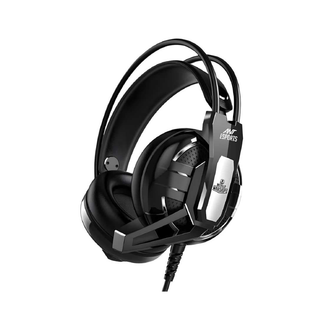 Ant Esports H520W Lightweight Gaming Over-Ear Headphones with Mic (Black)