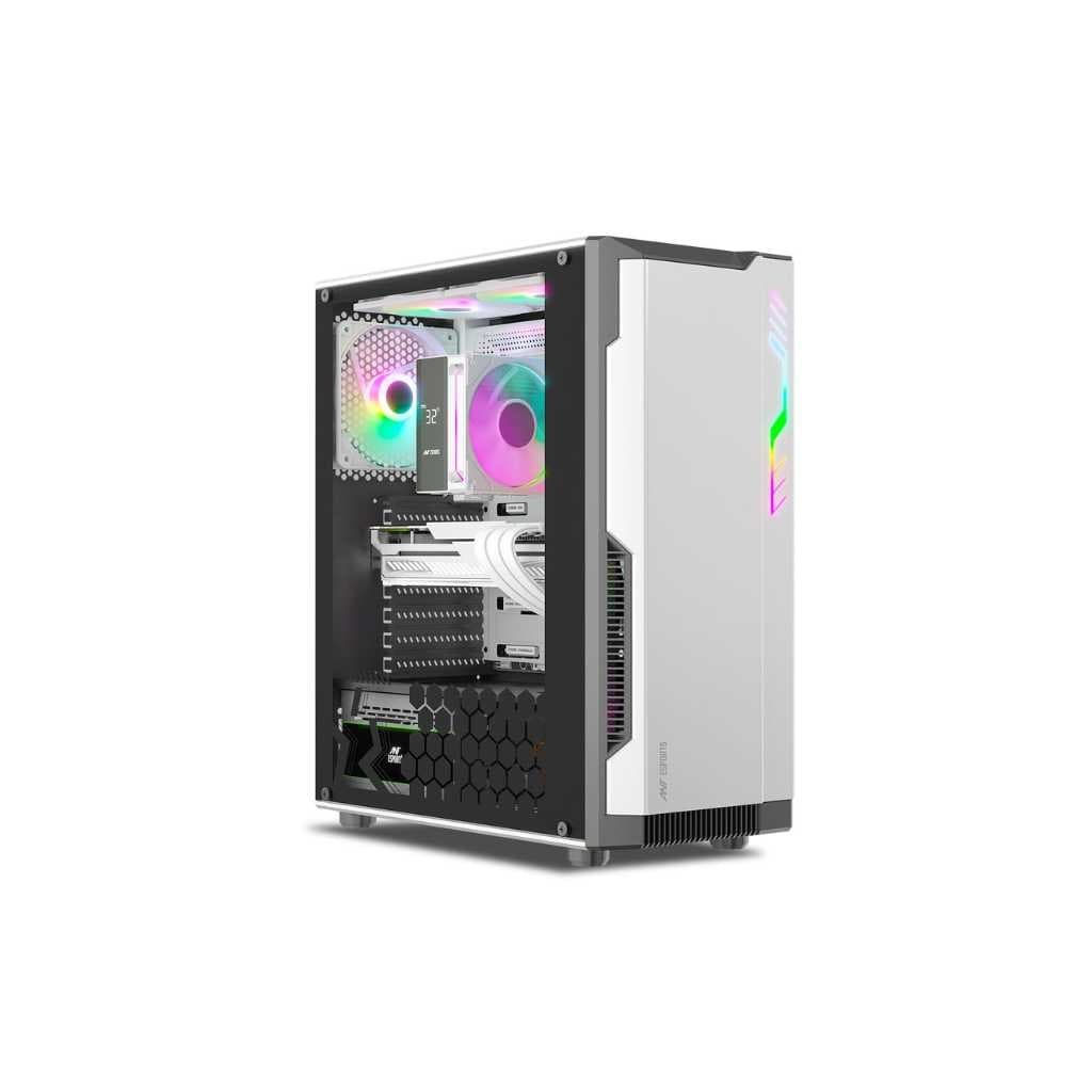 Ant Esports Eclipse Mid-Tower Gaming Cabinet - Black & White