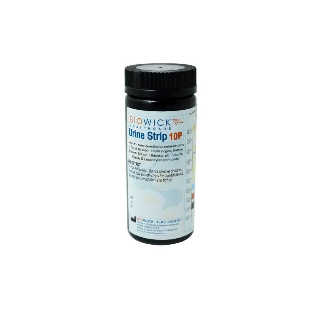 Biowick Multi-Parameter Urine Test Strips, 10-Parameter Urine Dip Test, 100 Count