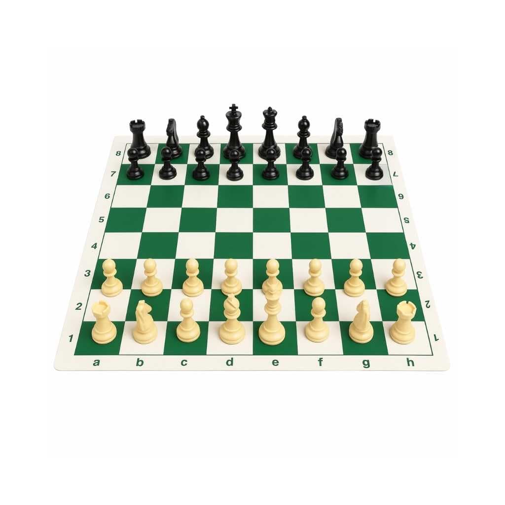 Konex Vinyl Tournament Chess Board Set for Kids & Adults