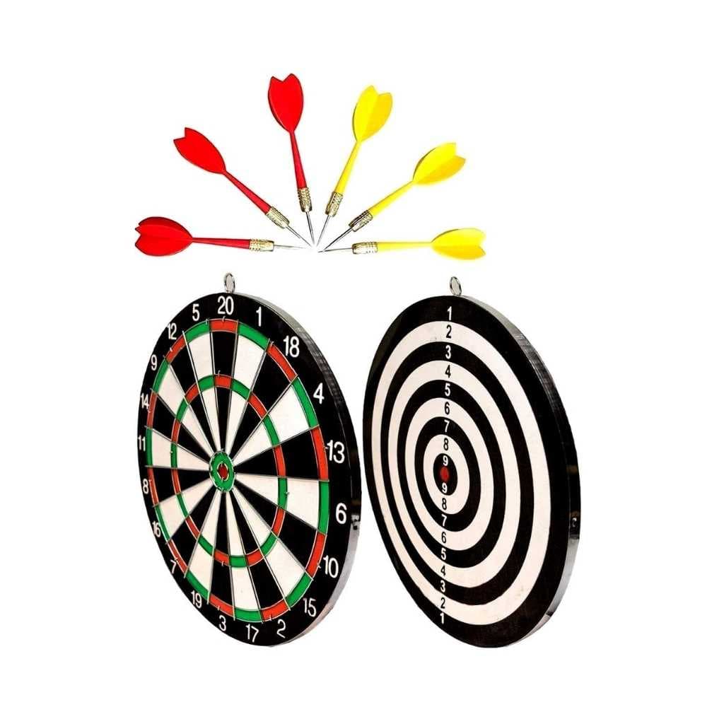 Latest Wooden 17 Inch Double Faced Tournament Bristle Dartboard Game