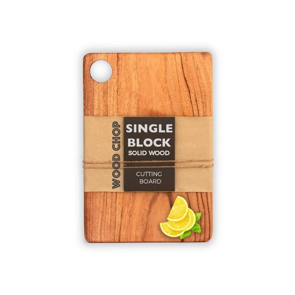 Wood Chop Single-Piece Solid Acacia Wood Cutting & Chopping Board, Medium