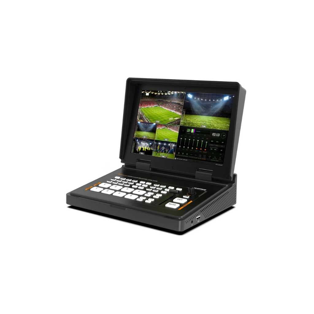 AVMATRIX Shark S4 PLUS 4-Channel HDMI Video Switcher with 10.1″ IPS Display