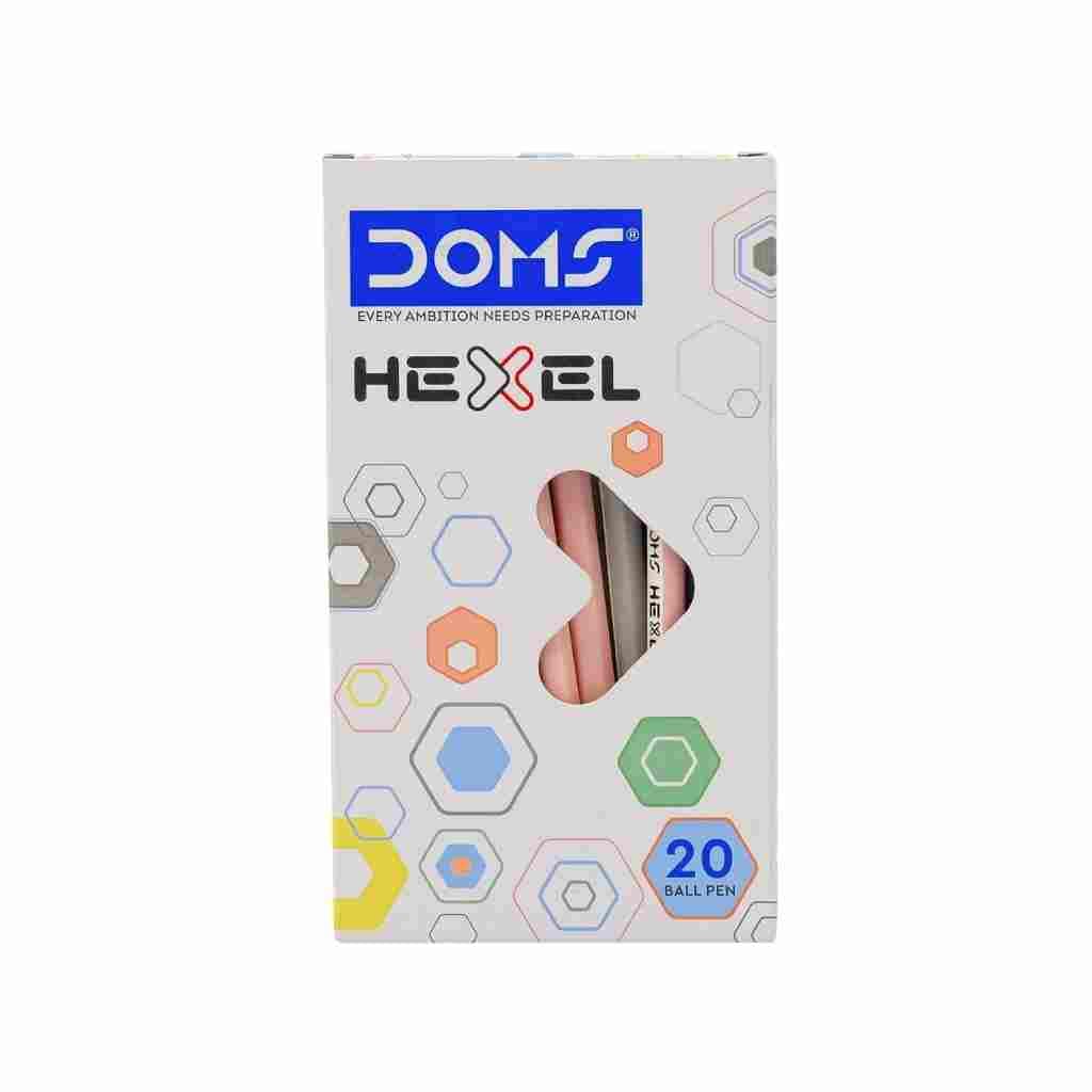 DOMS HEXEL Pen Blue - 20 Pieces Box