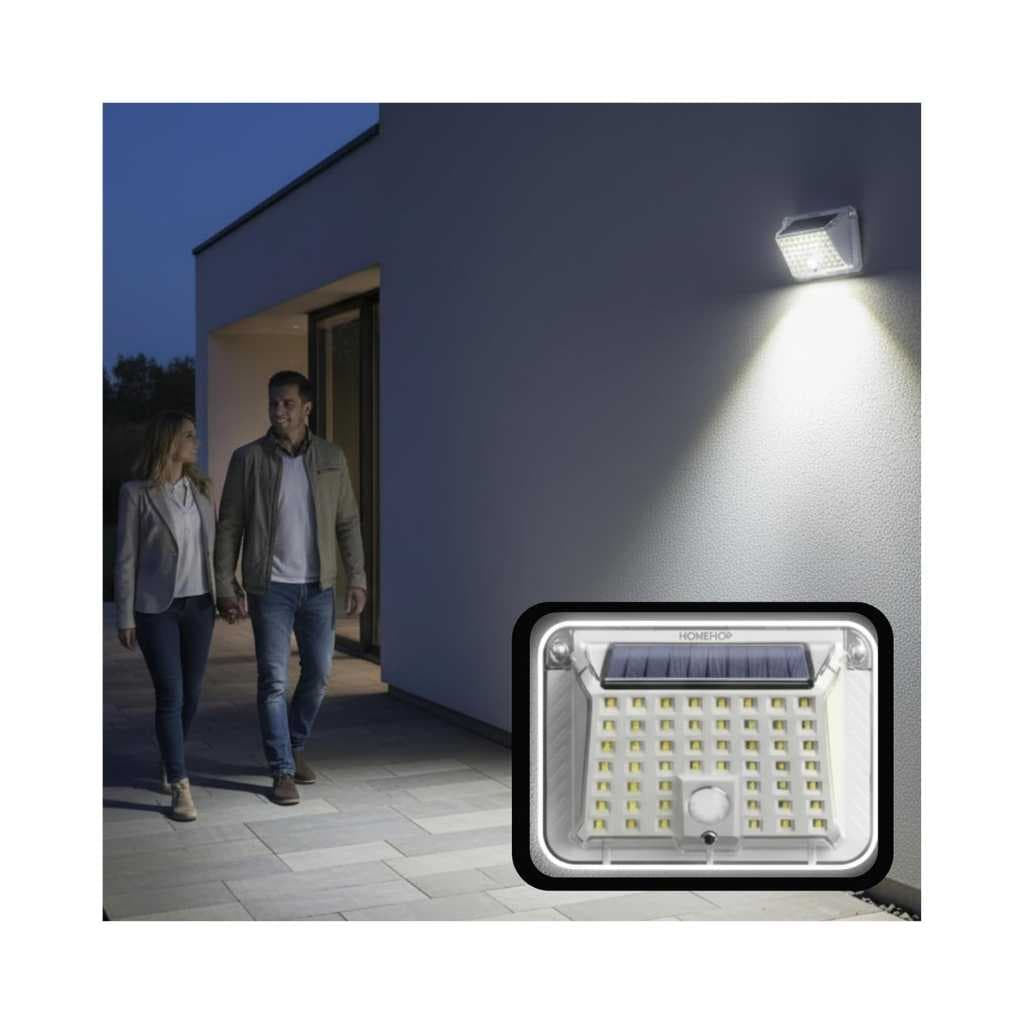 Homehop Solar Motion Sensor LED Wall Lamp Outdoor Light