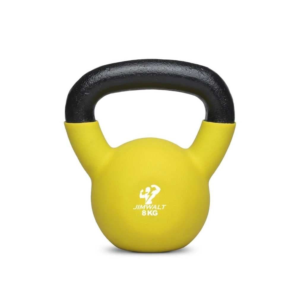 Jimwalt Premium Half Coated Neoprene Kettlebell (8KG)