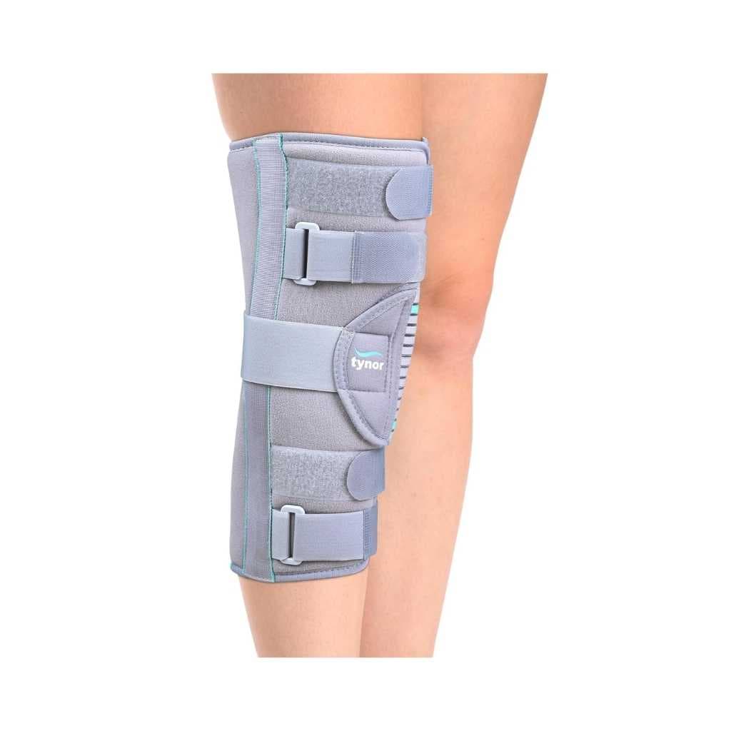 Tynor Knee Immobiliser 14" (36 cm), Green, Large, 1 Unit