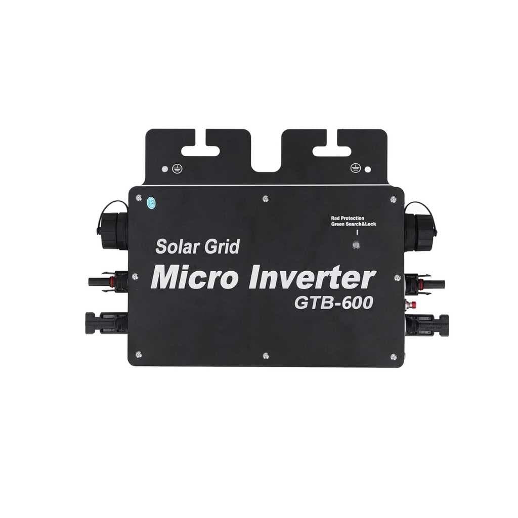600W Micro Inverter, Solar Grid Tie Micro Inverter IP65 WiFi Control AC120 230V Automatic Identification Power Inverters, Solar Grid Tie Inverter, Aluminum Alloy Solar Power Grid Tie (EU #1)