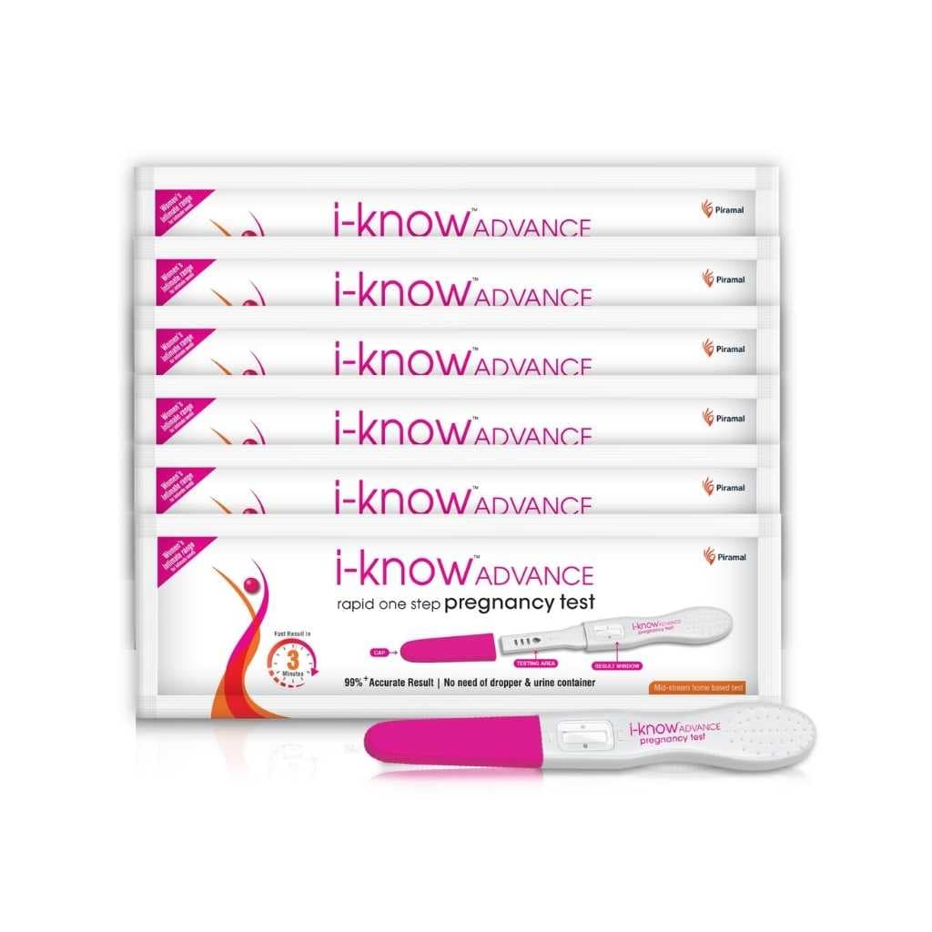 i-Know Advance Mid Stream Pregnancy Test Kit, Rapid One Step Home Based Midstream Urine Pregnancy Test, Pack of 6