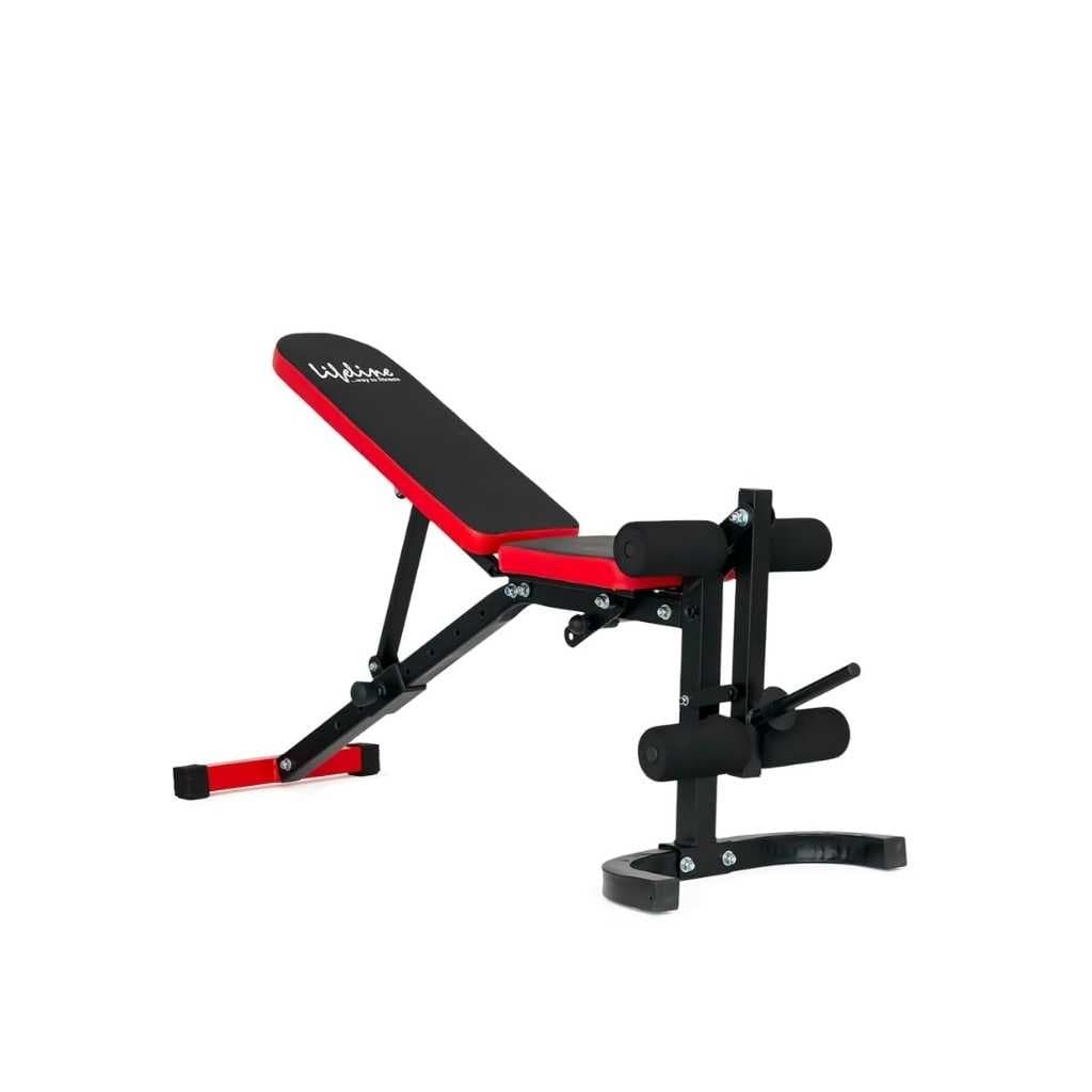 LIFE LINE LB 320 Adjustable Incline, Decline, Flat Weight Bench with Leg Extension