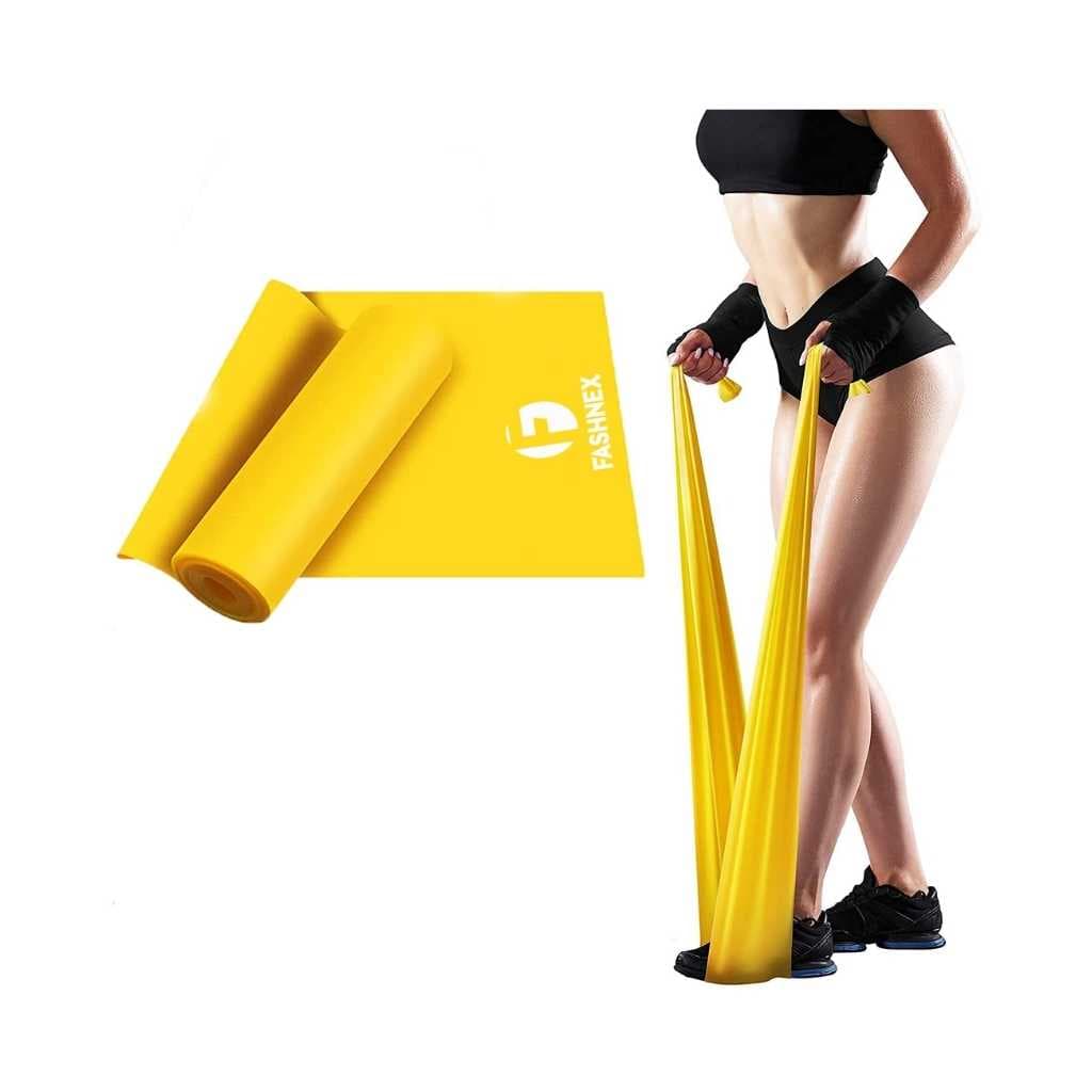 FASHNEX Natural Rubber Yoga Resistance Band 1.5 Meters