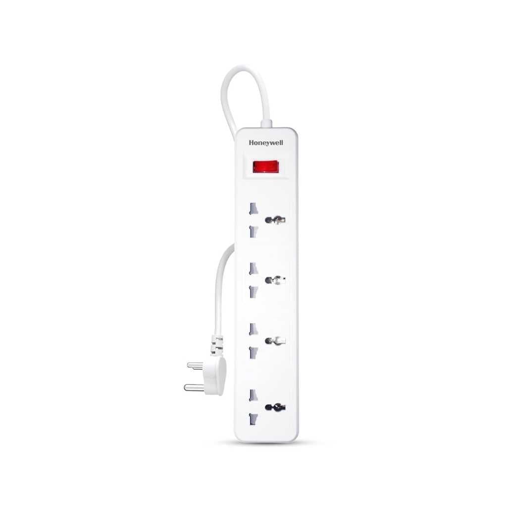 Honeywell 4 Outlet Extension Board 4 International Sockets 2 Meter Cord
