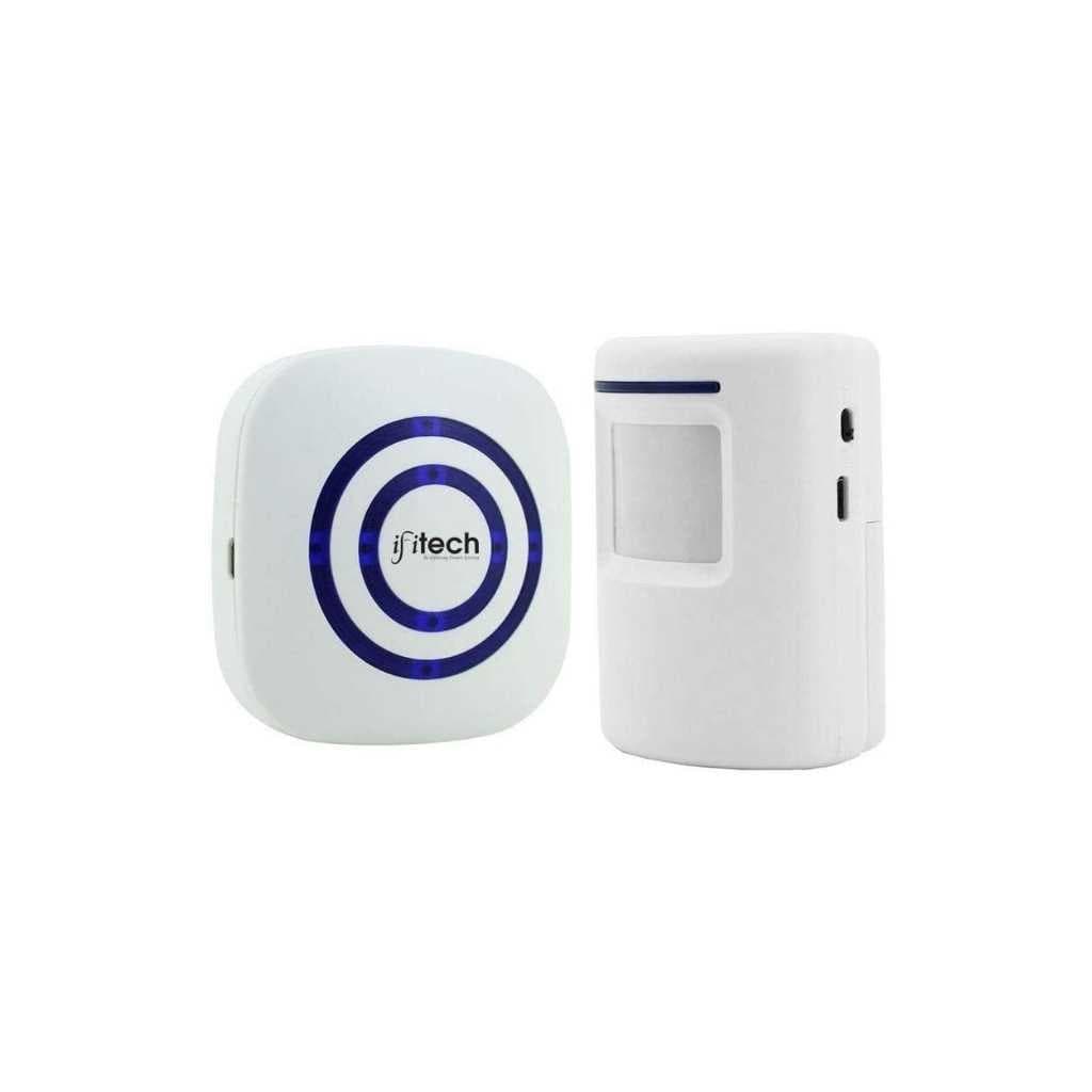 IFITech Wireless PIR Motion Sensor Security Door Alarm with 38 Chime Tunes