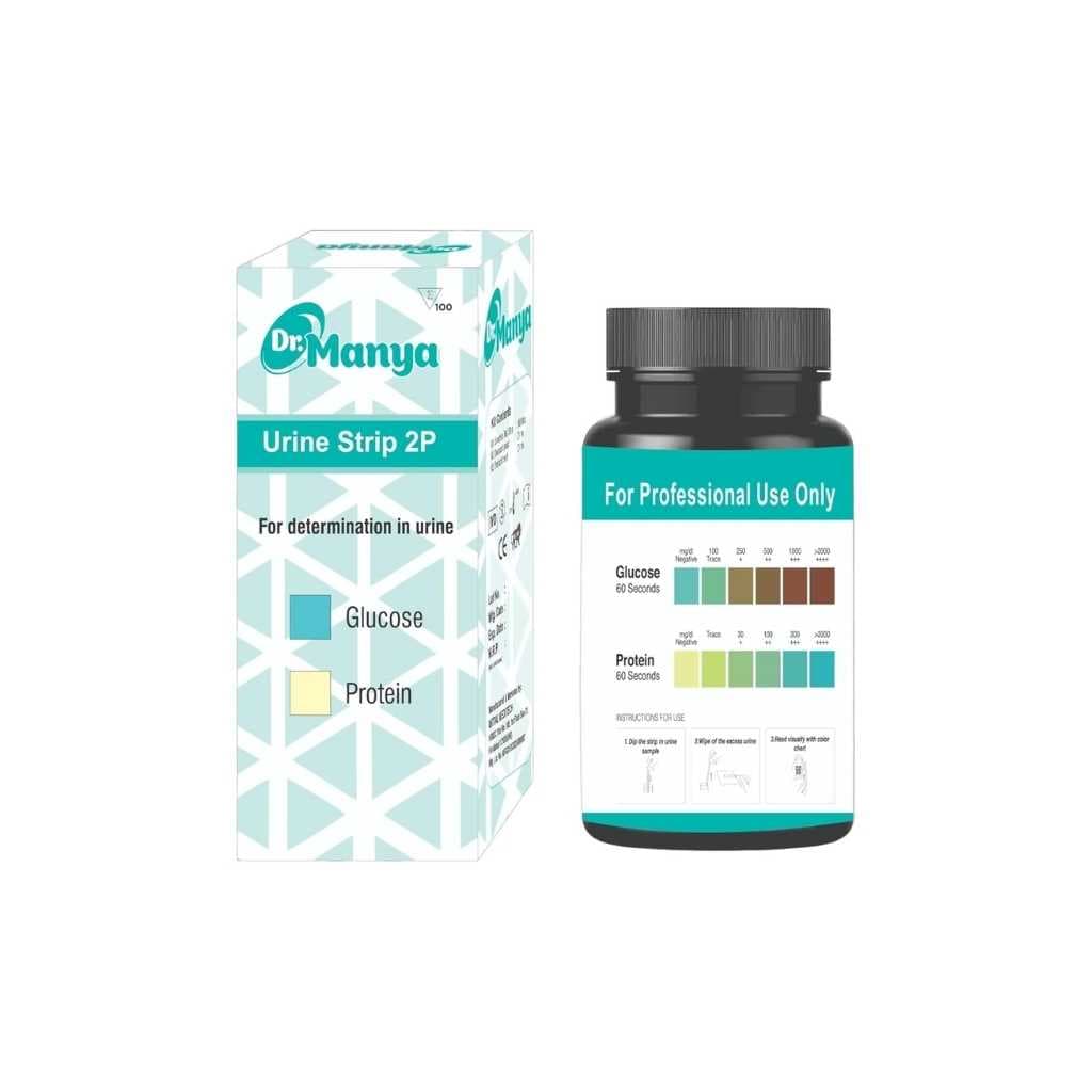 Urine Test Strips for Glucose & Protein – 100 Strips