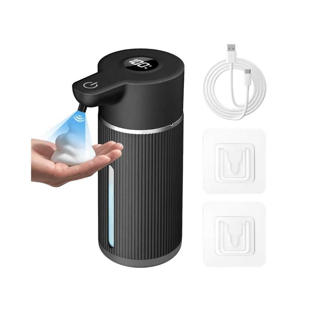 Costar 450ML Automatic Soap Dispenser Touchless, Rechargeable Sensor Hand Wash Dispenser with Digital Electricity Screen, 4-Speed Adjustable Foam Dispenser