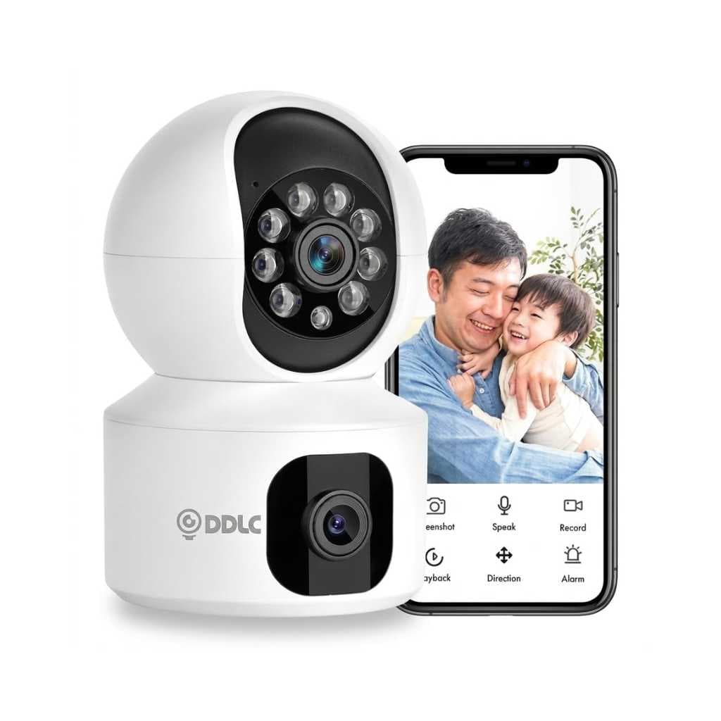 DDLC 5MP Dual Lens Indoor WiFi Smart CCTV Camera
