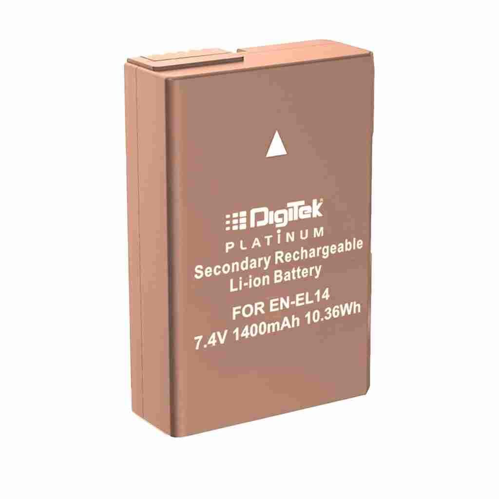 DIGITEK ENEL14 Platinum 1400mAh Secondary Rechargeable Battery for Nikon Cameras