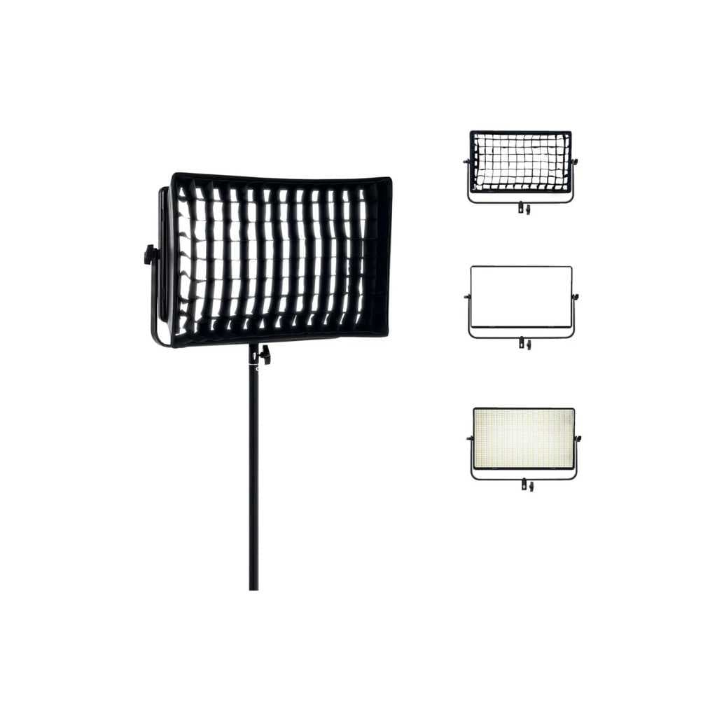 Digitek LED-D1500 Professional Flat Panel LED Video Light with Softbox & Grid