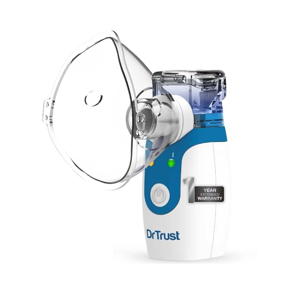 Dr Trust USA Portable Ultrasonic Mesh Nebulizer Machine Cool Mist Inhaler