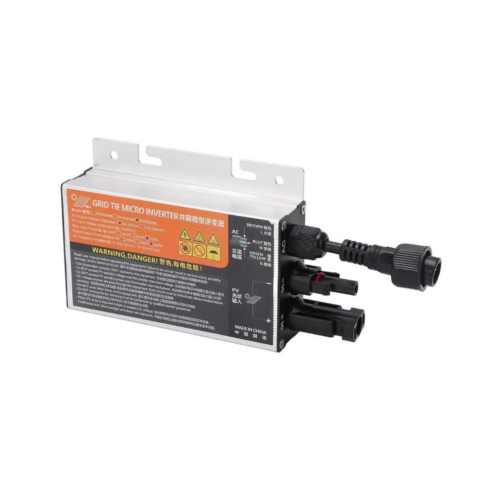 18-60V Solar Power Inverter Solar PV Micro Grid Tie Inverter Grid Tie Micro Inverter Home Use Solar Inverter (PVGS-350W(18-60V) 110V)