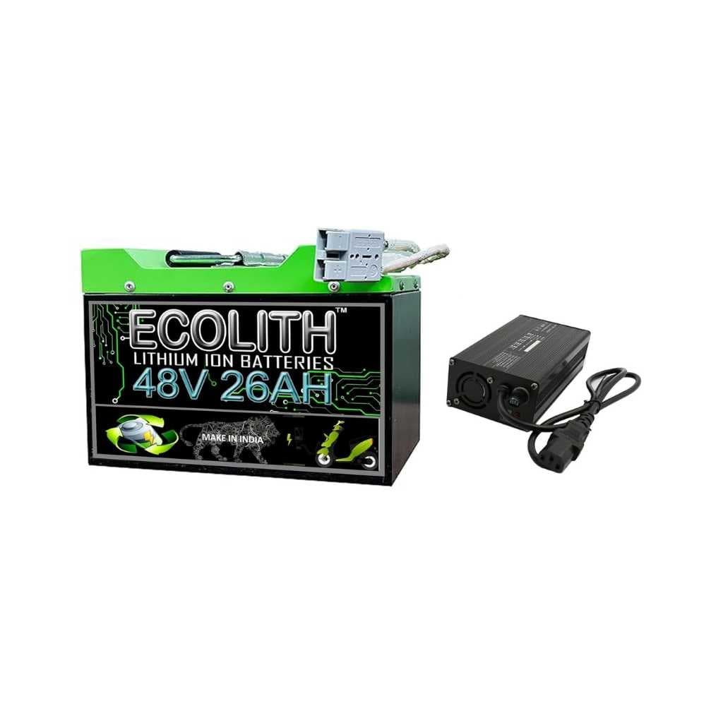 48V 26Ah Rechargeable Lithium-Ion Battery with Compatible Charger