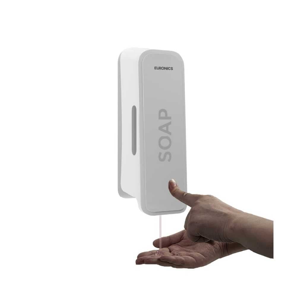 Euronics EA51 300ml Manual Soap Dispenser Wall Mounted ABS Plastic Refillable Gel & Liquid Soap Dispenser