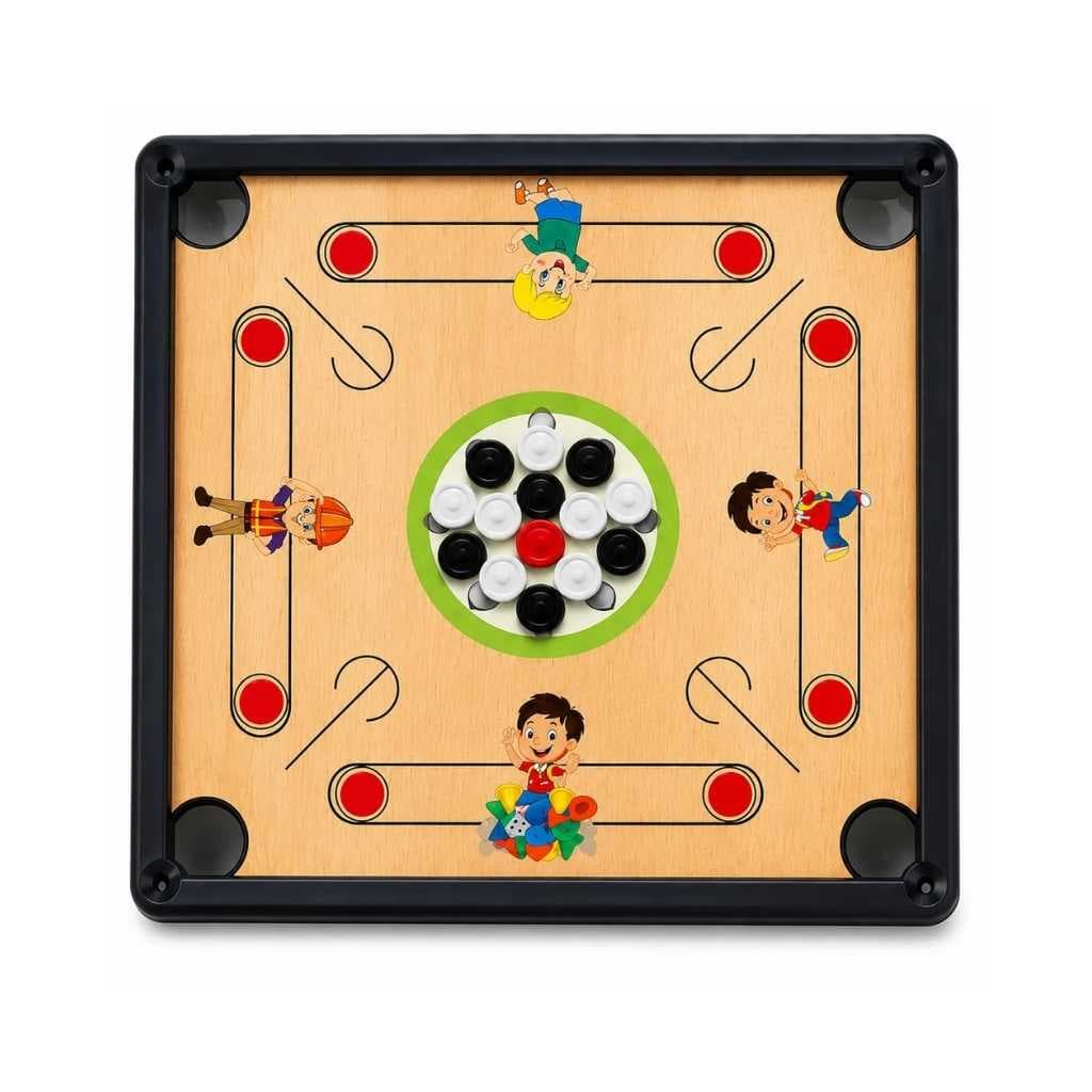 Plastic Carrom Board for Kids Indoor Family Board Game Set