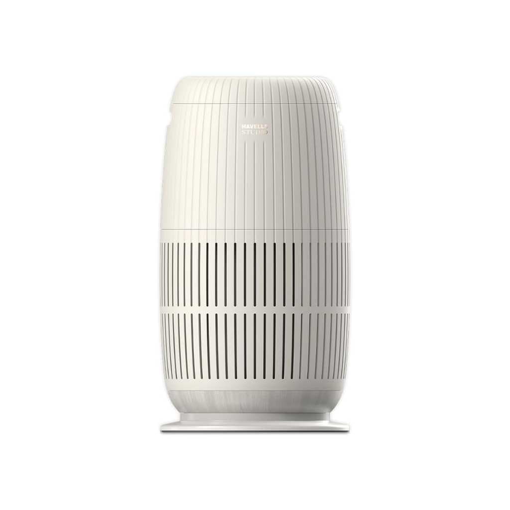 Havells Studio Meditate AP250 Pearl Air Purifier for Home with AQI Display & WiFi Control (Bone White)