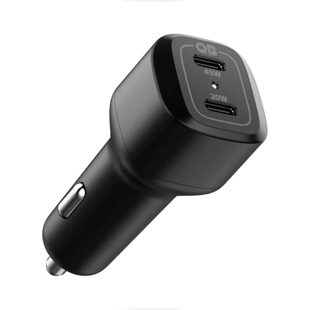 Spigen Total 65W (45W+20W) Fast Charging Car Charger Adapter USB-C Dual Port (PC2000)