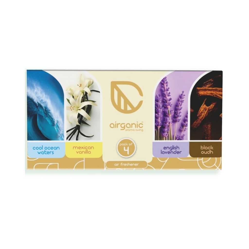 Airganic Aroma Swing Car Perfume Pack of 4