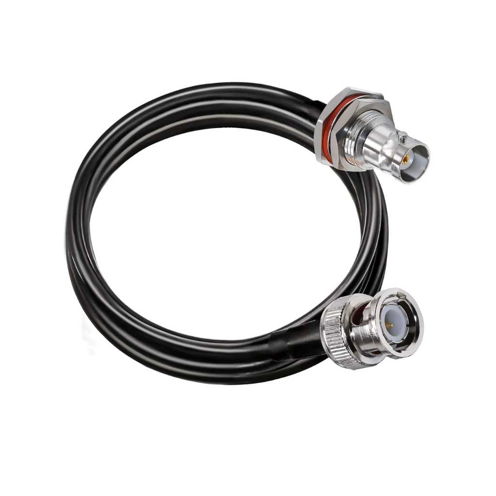 CELANO RG58 BNC Male to BNC Female Bulkhead Low Loss Coax Cable 2M