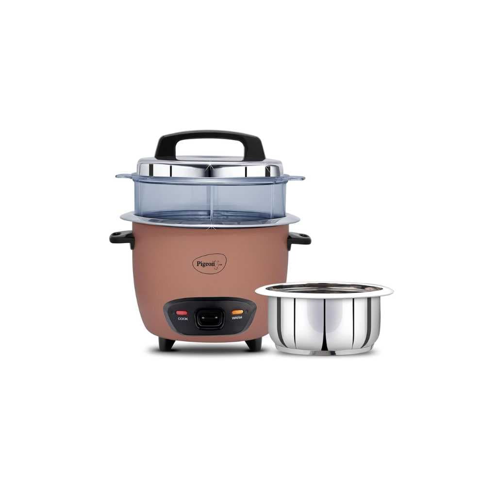 Pigeon Inox Pro Rice Cooker with Steamer