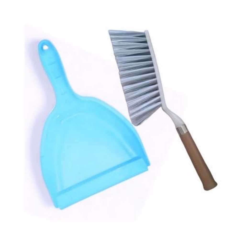 Carpet Cleaning Brush and Plastic Dustpan Set with Long Handle