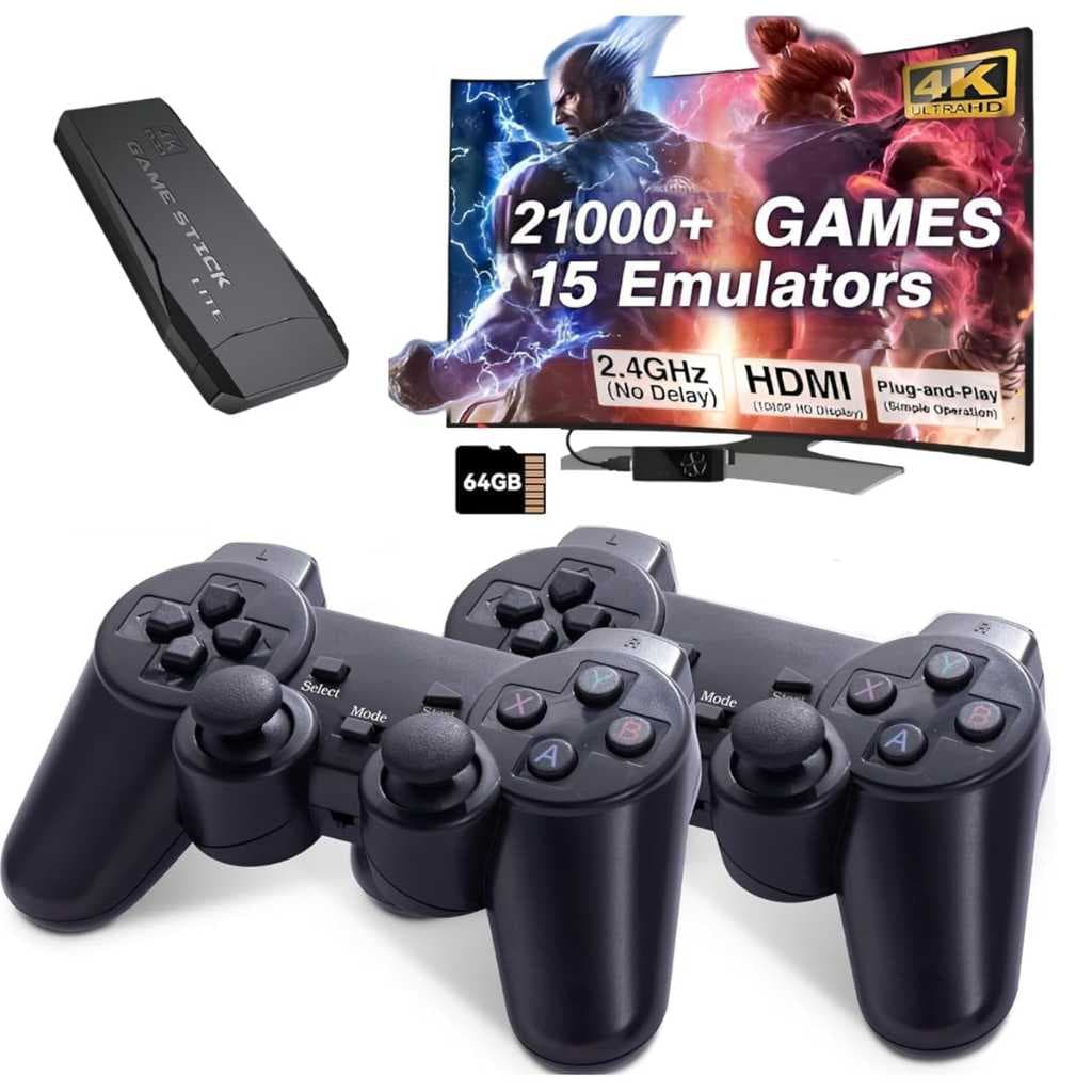 Zepplay Retro Game Stick 4K Plug & Play HDMI Console for TV