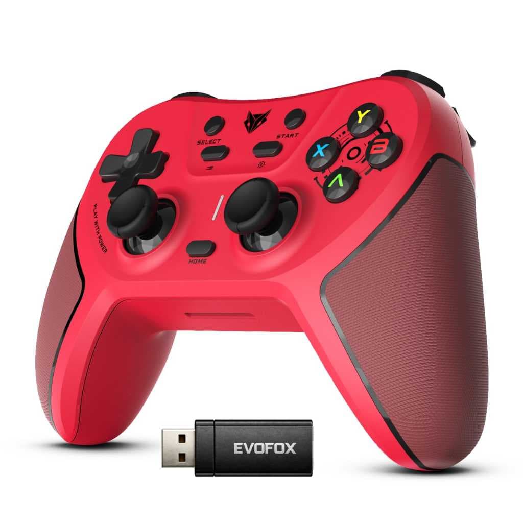 EvoFox One S Red V2 Universal Wireless Gaming Controller