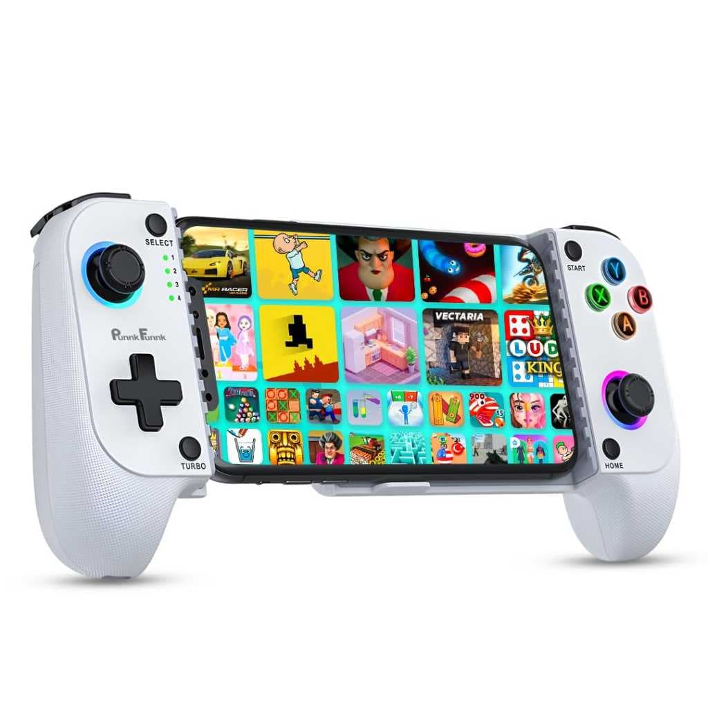 PunnkFunnk GX Pro Bluetooth Gaming Controller (White)