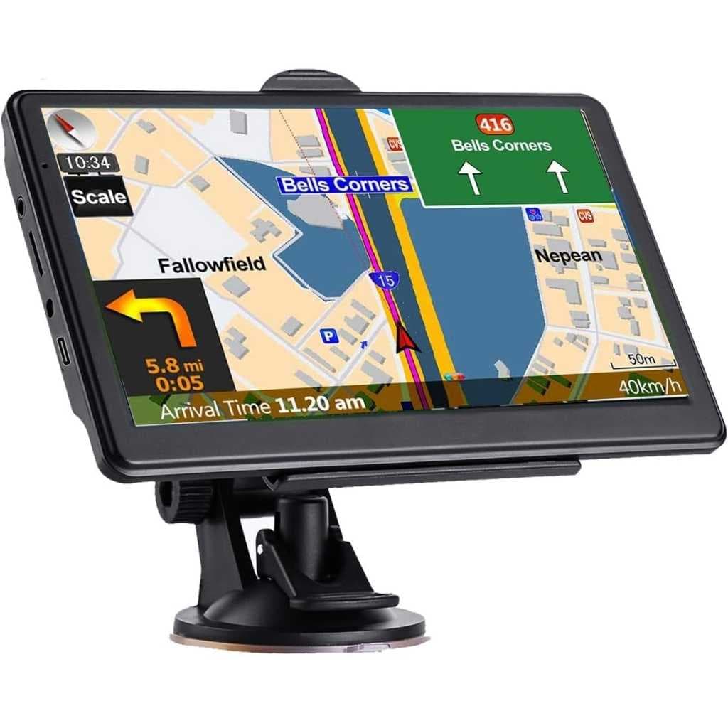 7 Inch Car GPS Navigation System with 2026 Maps & Lifetime Updates