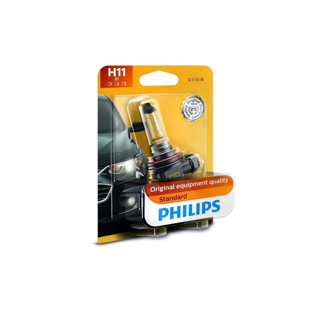 PHILIPS 12362B1 H11 Standard Halogen Replacement Headlight Bulb