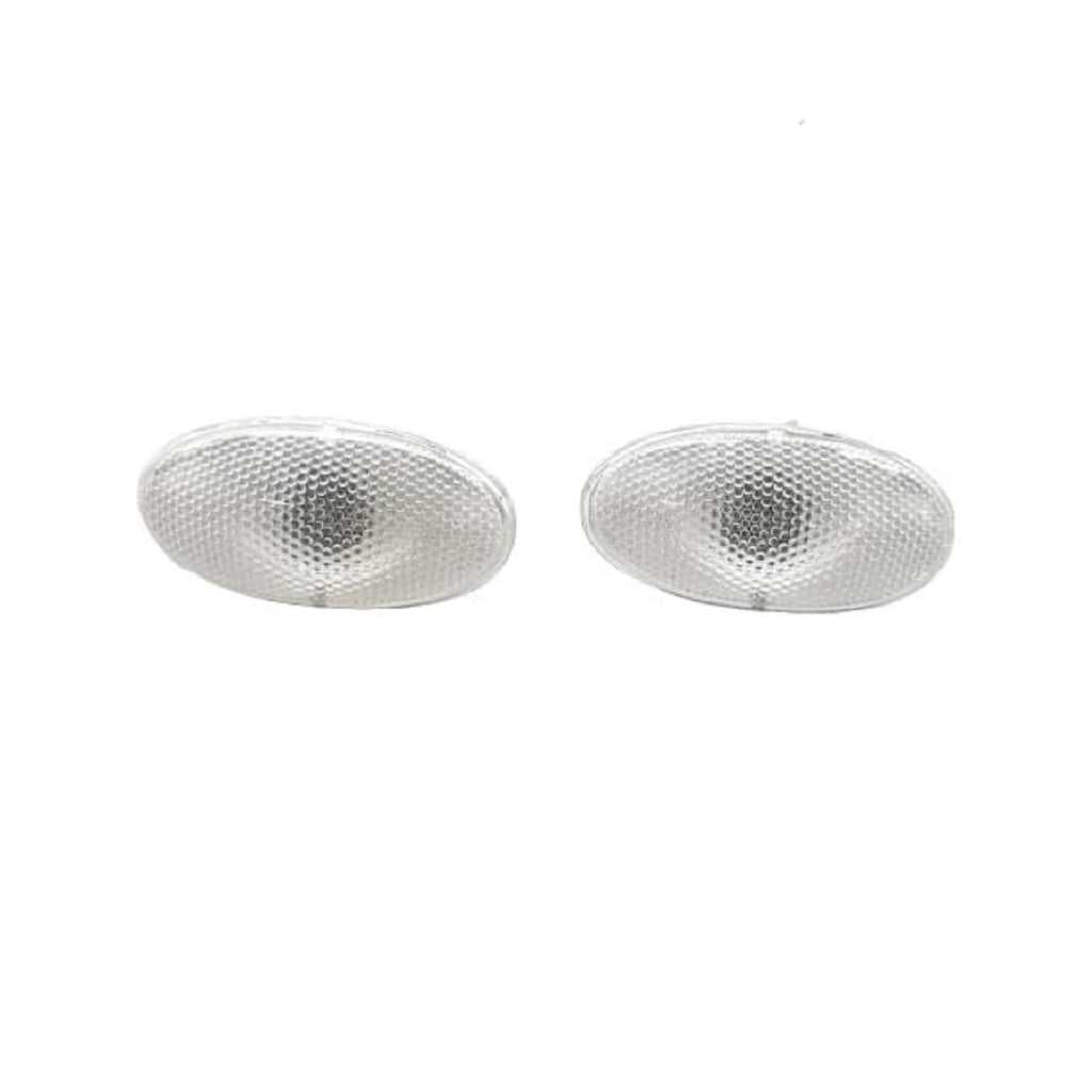 Bumper Fender Indicator Light Lamp White Assembly for Maruti Cars Set of 2