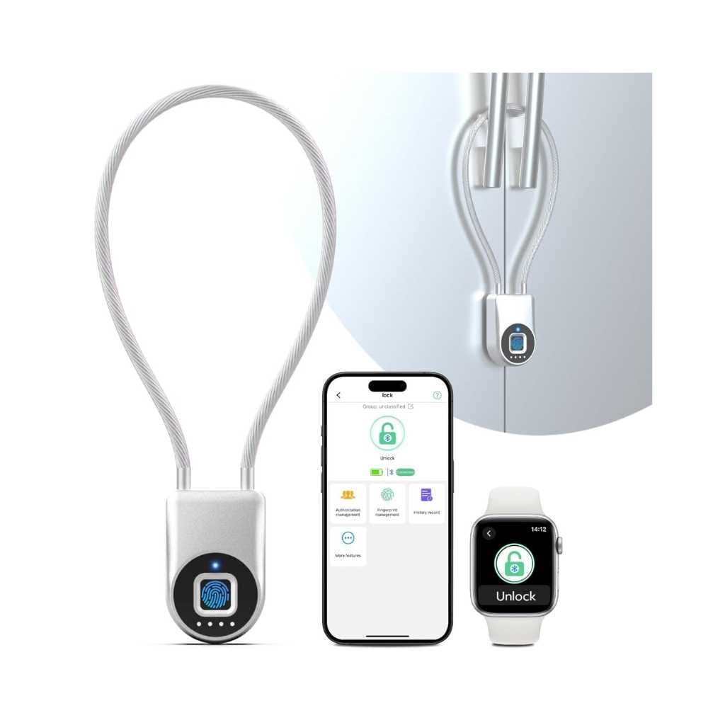 Fingerprint Bluetooth Cable Lock