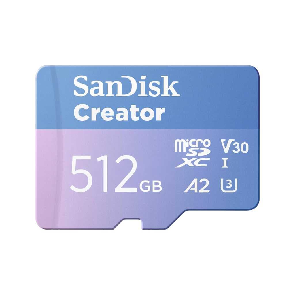 SanDisk Creator 512GB microSD UHS-I Card with SD Adapter