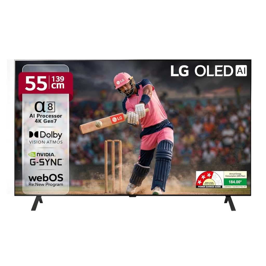 LG 139 cm (55 inches) OLED B4 AI Series 4K Ultra HD Smart webOS OLED TV OLED55B46LA
