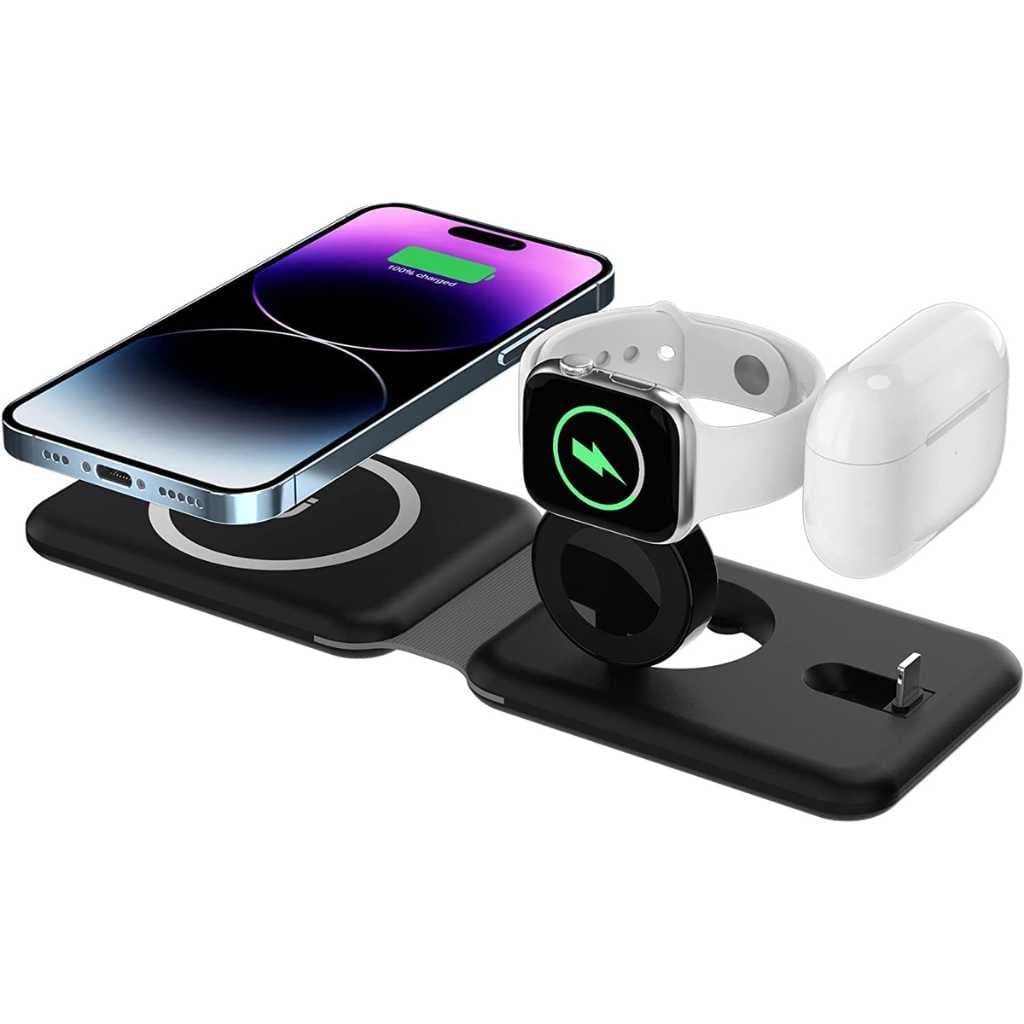 UNIGEN Audio Unifold 3-in-1 Foldable Wireless Charger – Black