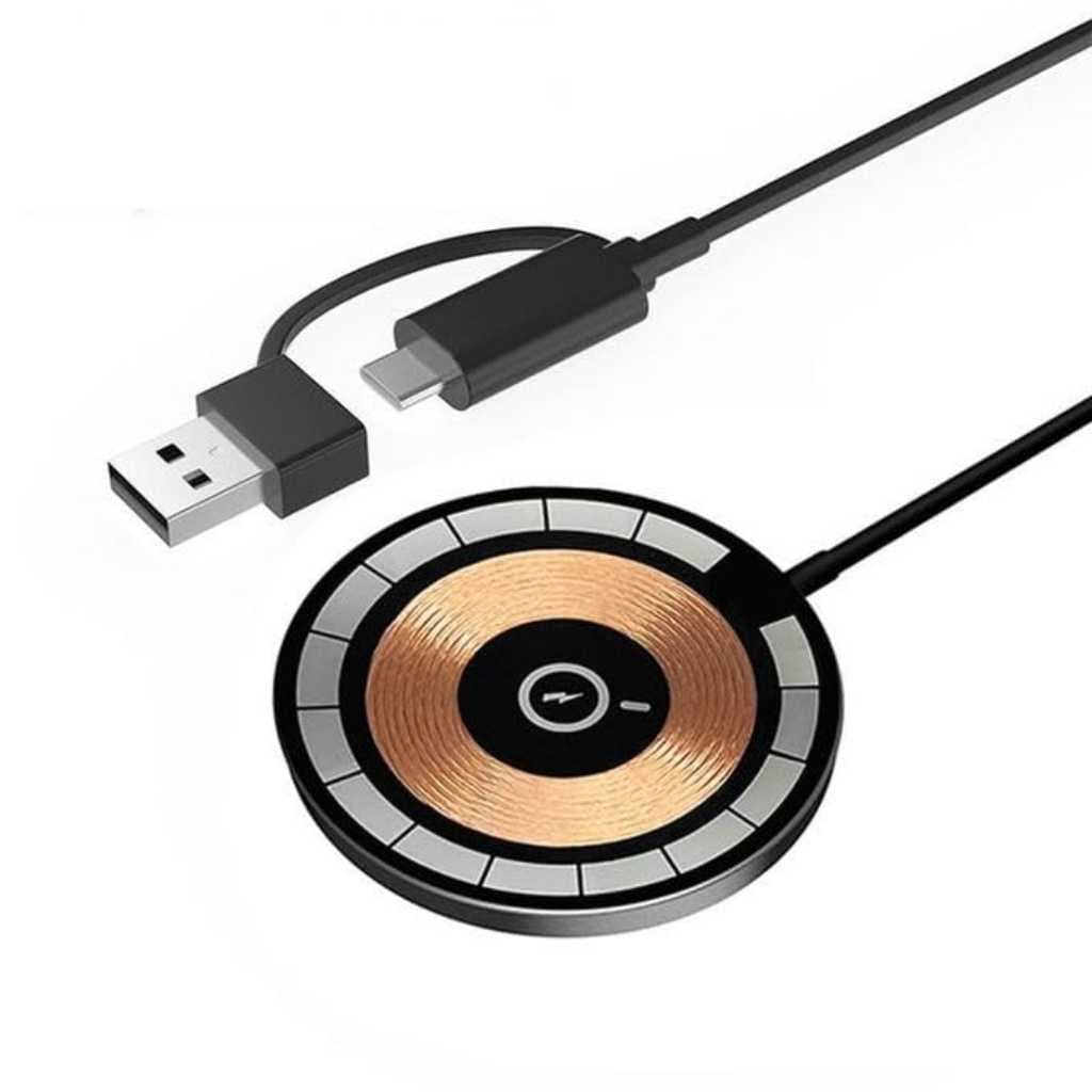 SooPii Ultra-Slim 2-in-1 Magnetic Wireless Charging Pad 15W – Black